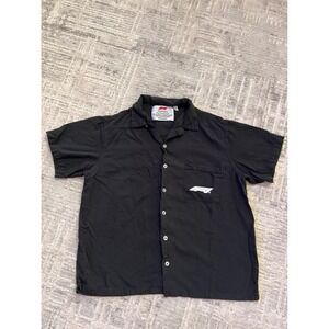 Formula 1 F1 Racing Button Up Shirt DRS Active PacSun Black